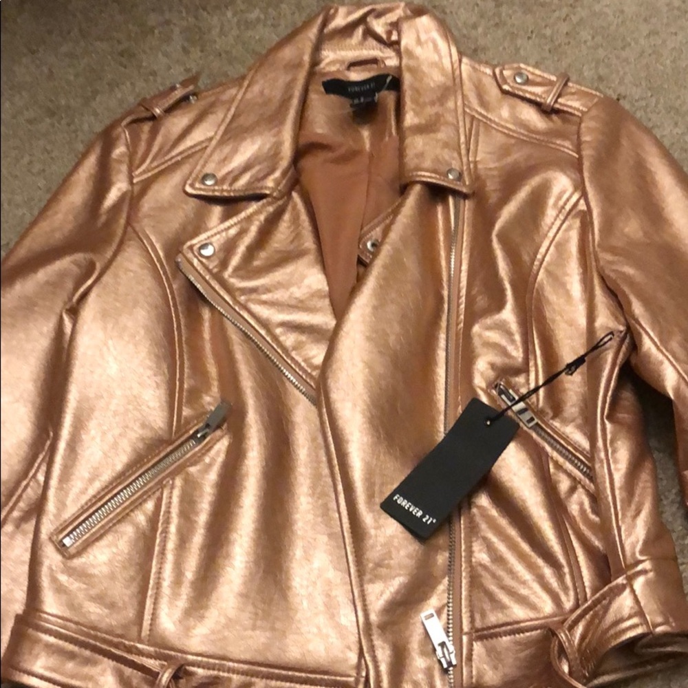 Faux leather jacket